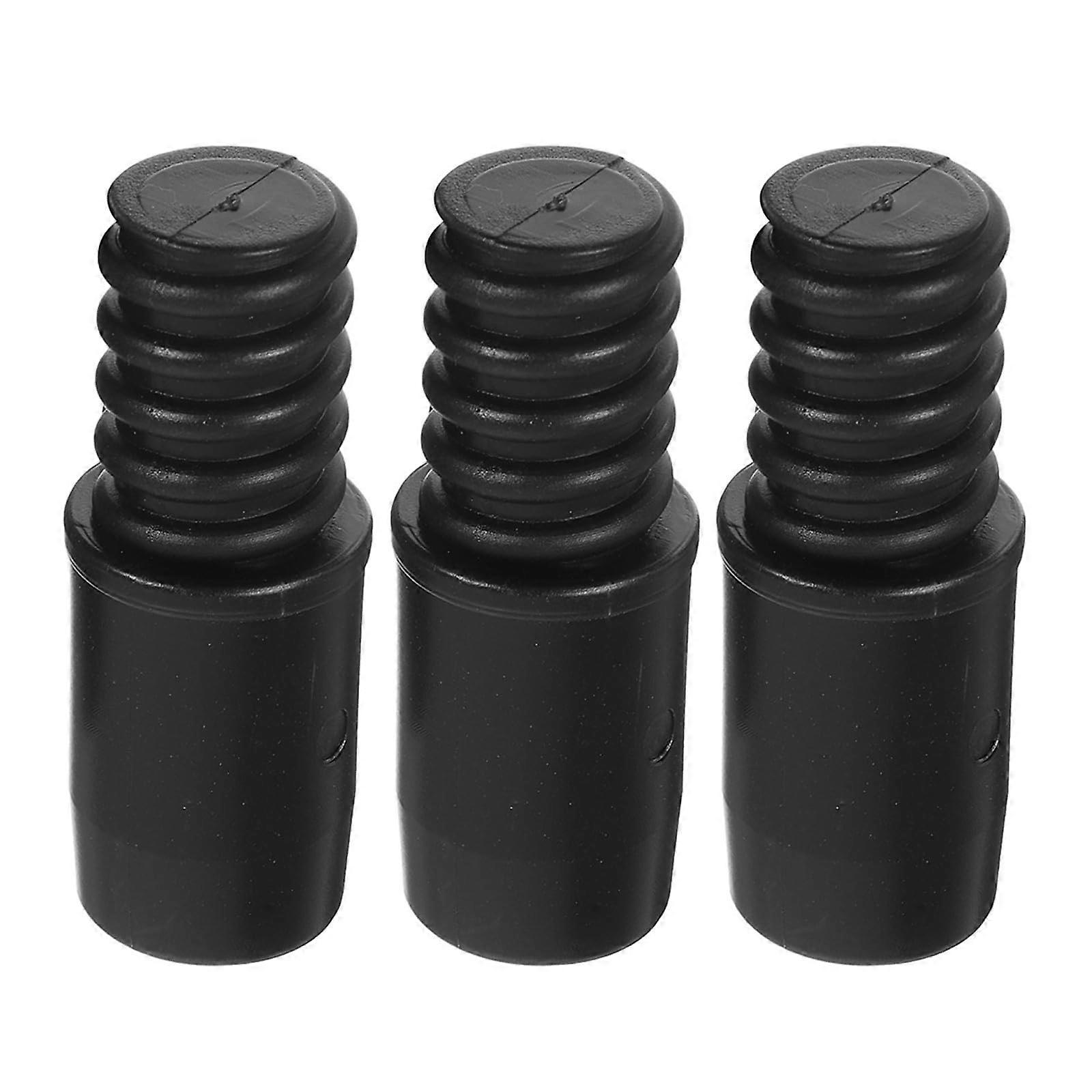 3pcs Broom Handle Threaded End  Kit – Adjustable Mop Extension Rod Replacement for 22mm Pipes