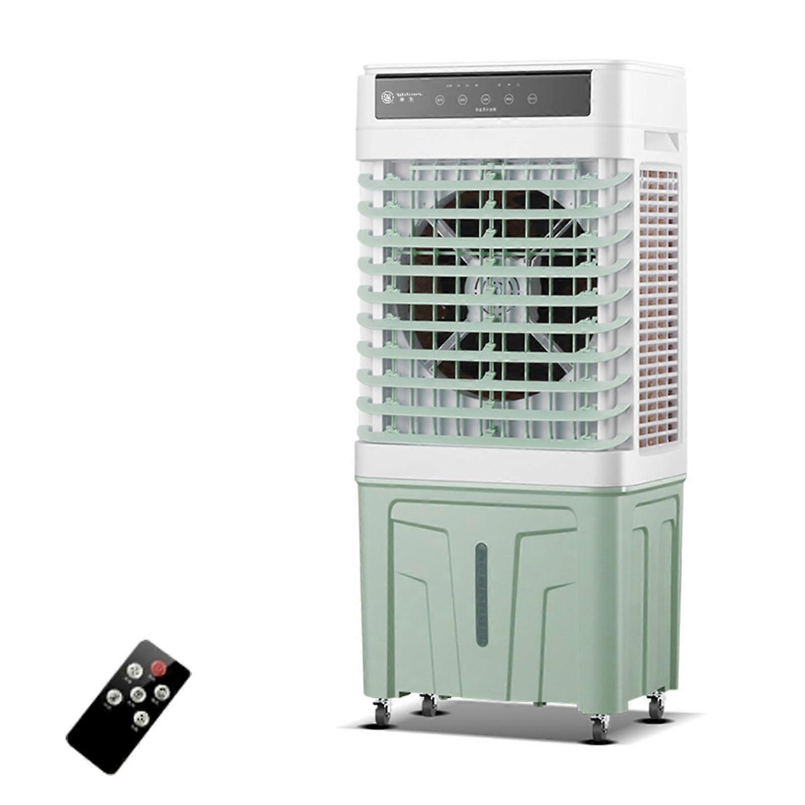 Evaporative Air Cooler with Remote Control, 25L Tank, 4 Ice Packs, 3 Speeds, 12H Timer for Indoor Outdoor Spaces up to 30㎡