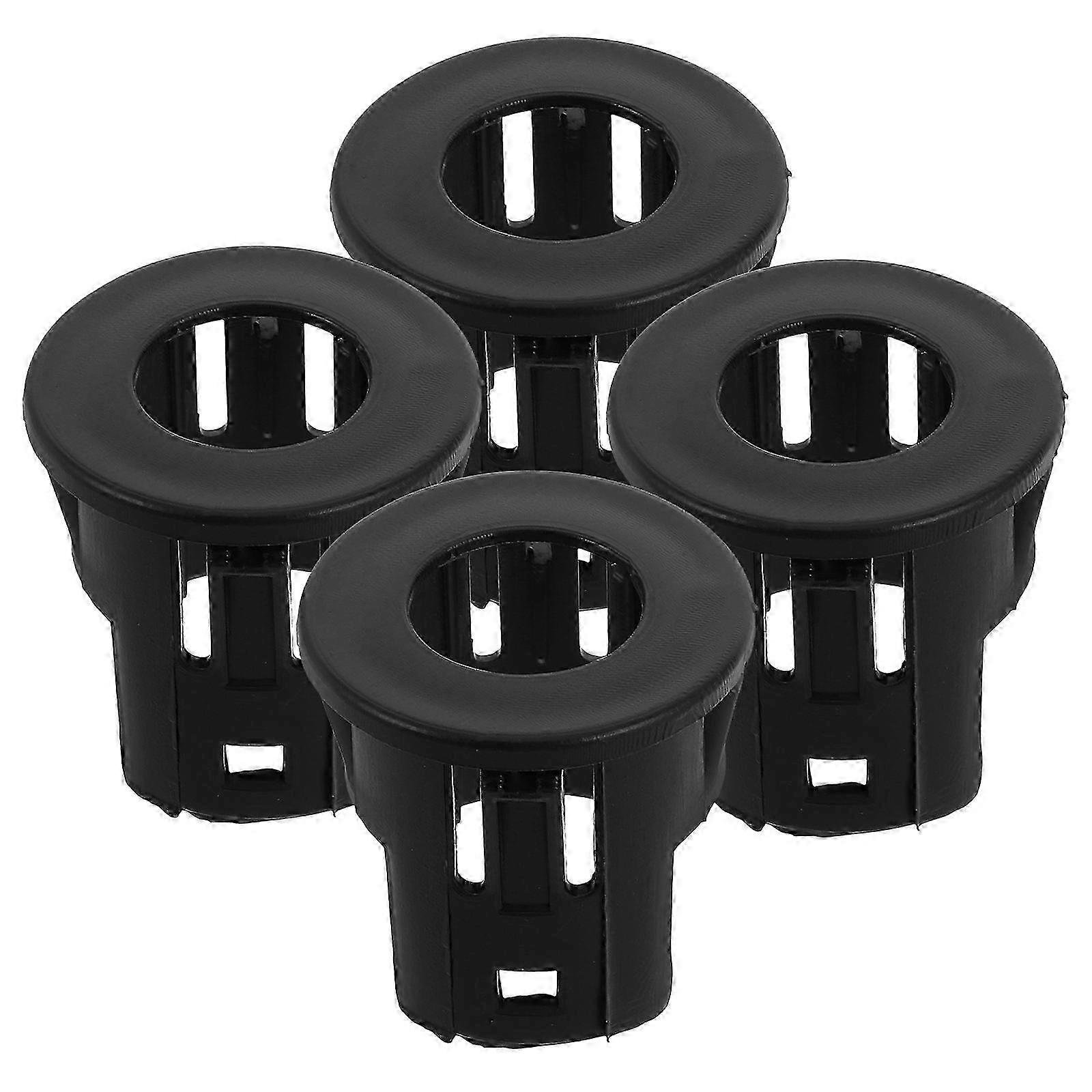 Parking Sensor Mounting Bracket for Backup Safety Black 4Pcs