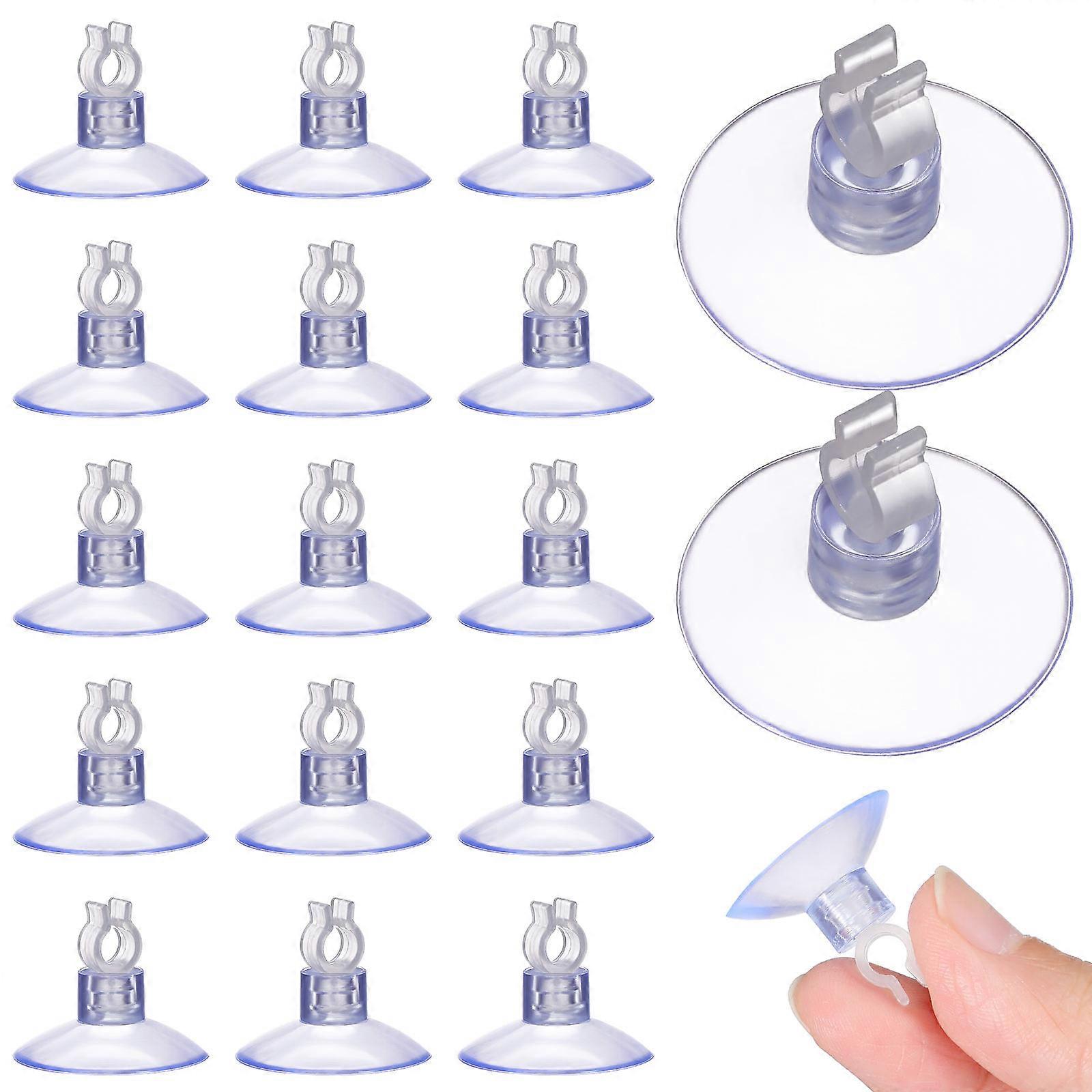 Transparent Suction Cup Mini Light Clips For String Lights Decoration Everyday Use Multi Color 20Pcs Easy Installation