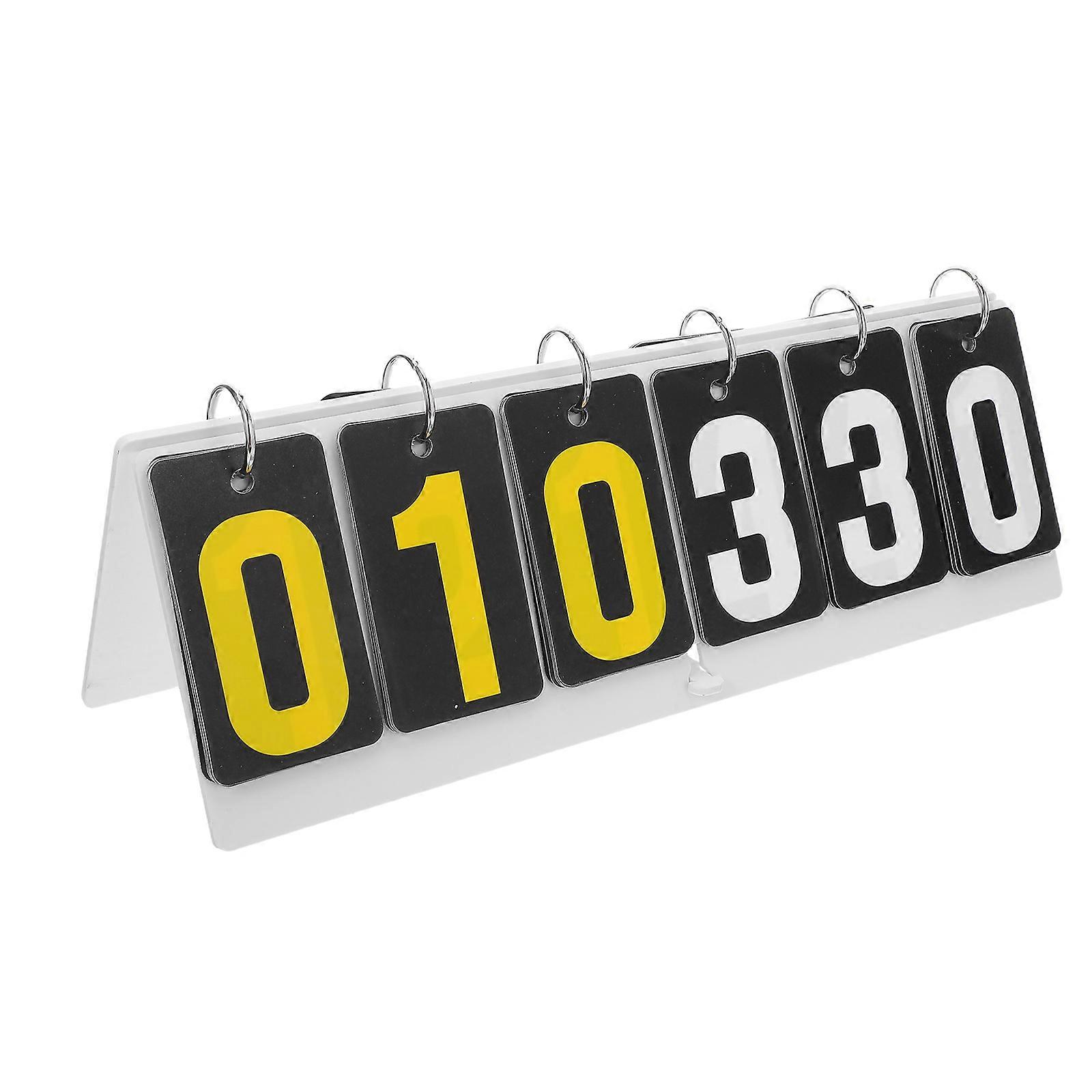 Score Keeper Portable Flip Scoreboard for Fair Competition with 6-Digits
