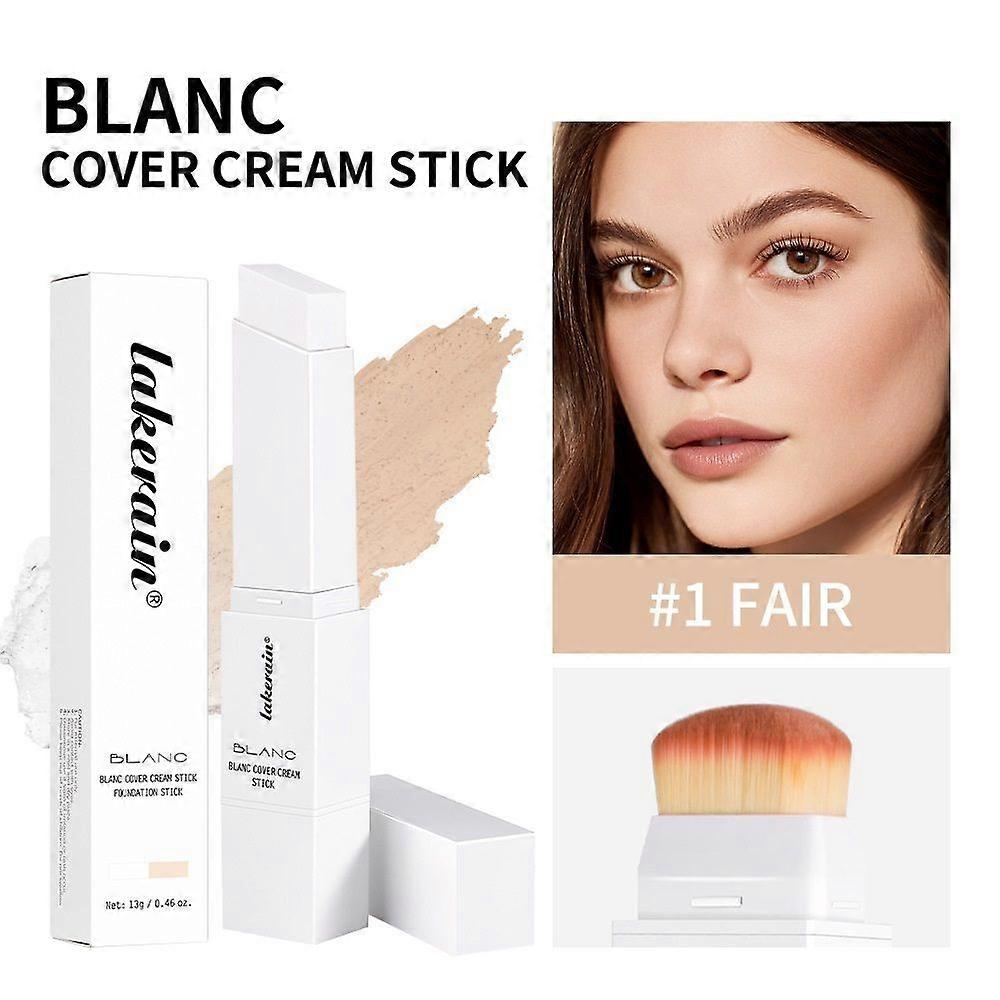 Blanc Cover Cream Stick - Color-Changing Foundation Stick - Medium to Full Coverage Dewy Finish Base Makeup Dual-Ended for a Flawless Look