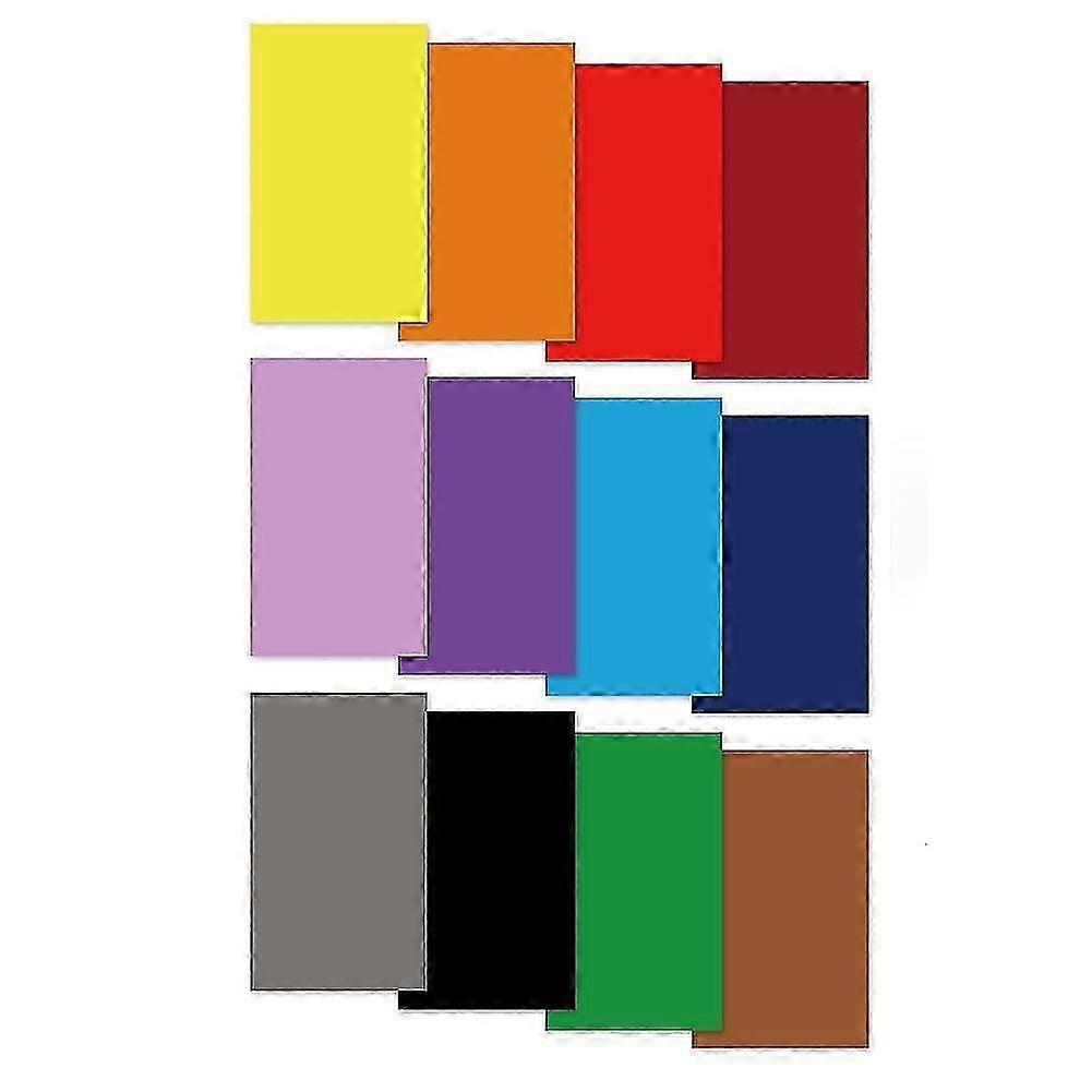 For Solid Color Infusible Sublimation Ink Sheets - 12pcs/set, 12x4.5inch