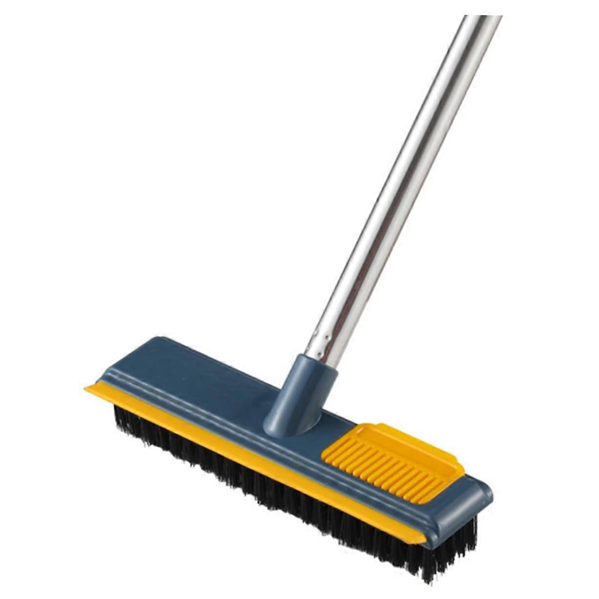 2in1 Tile and Grout Brush with Detachable Long Handle for Bathroom Tub and Floor Cleaning