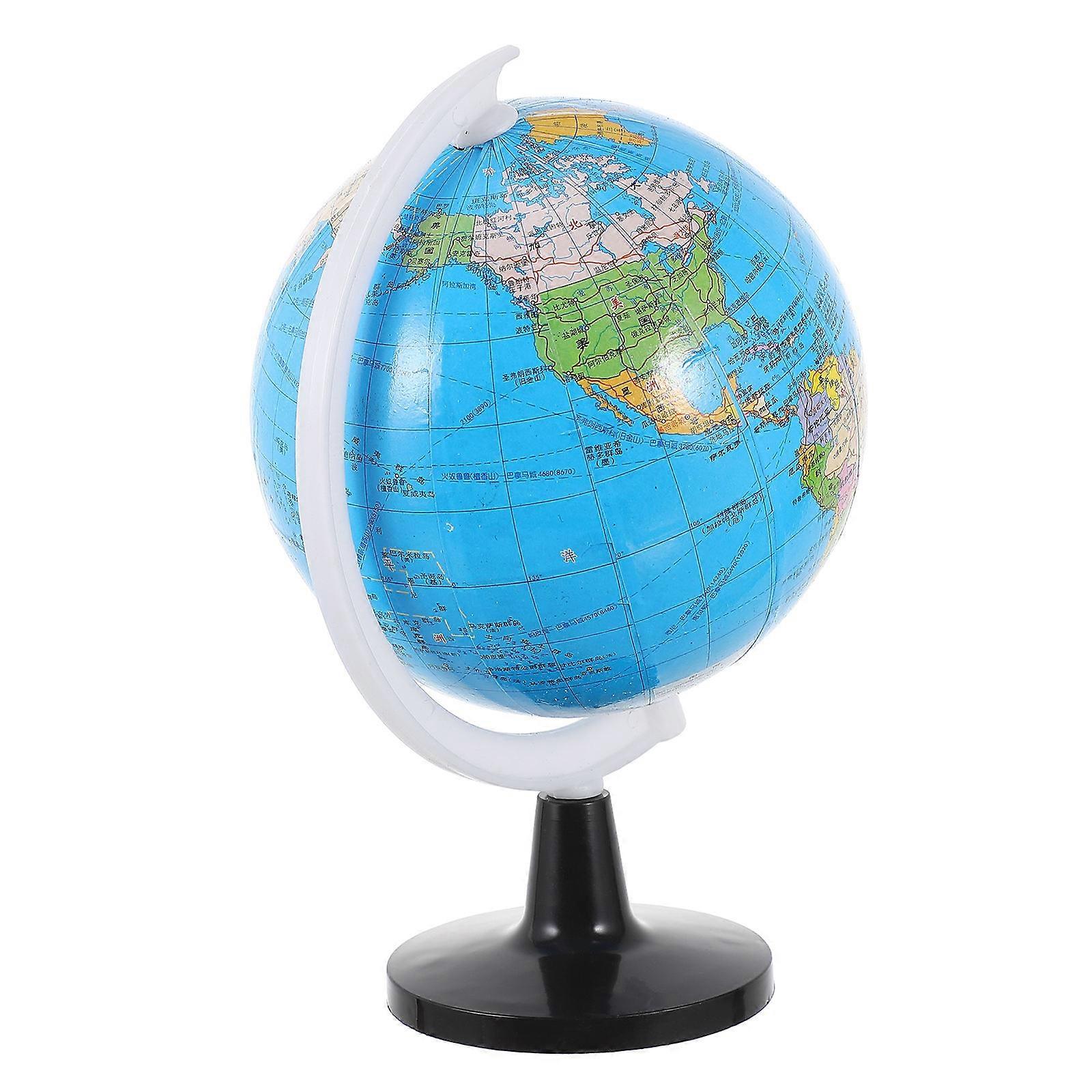 World Globe with Stand Children Learning World Globe Geography Teaching Supply