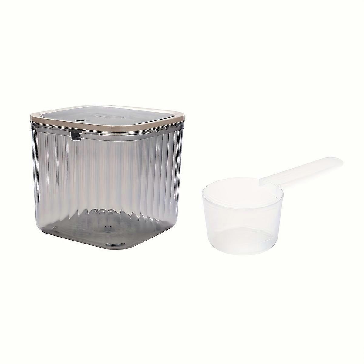 Laundry Capsule Container, 100 oz Laundry Detergent Container with Scoop,  Jar with Seal and Pop-Up Lid