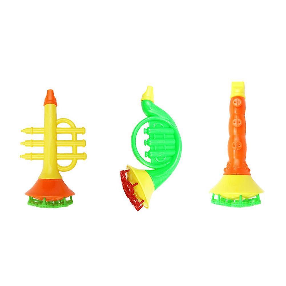 Bubble Machine for Kids Musical Instruments Shape with 3Pcs Bubble Blower