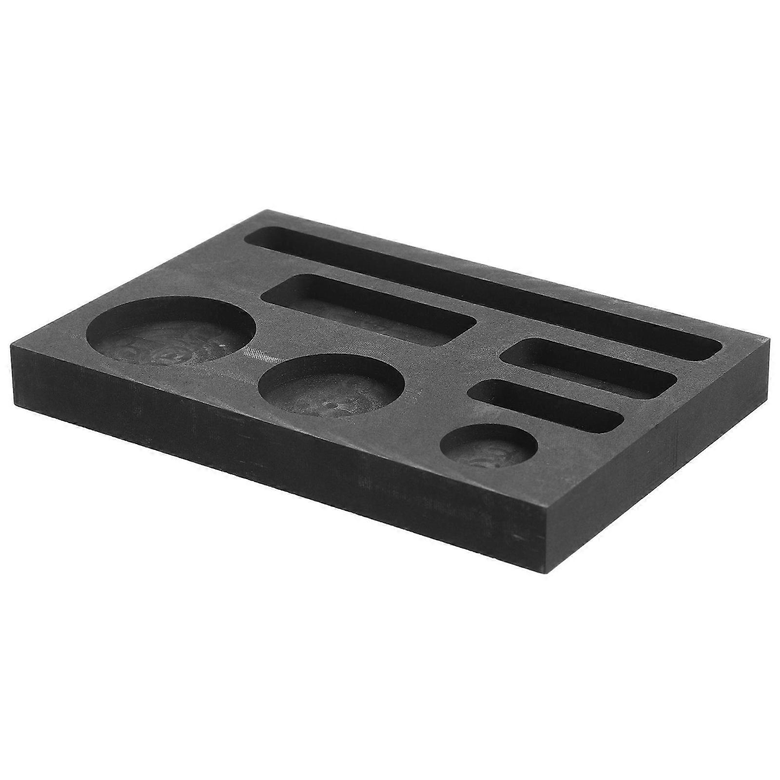 Metal Casting Mold Graphite with 7-Slots Ingot Mold for Gold Silver