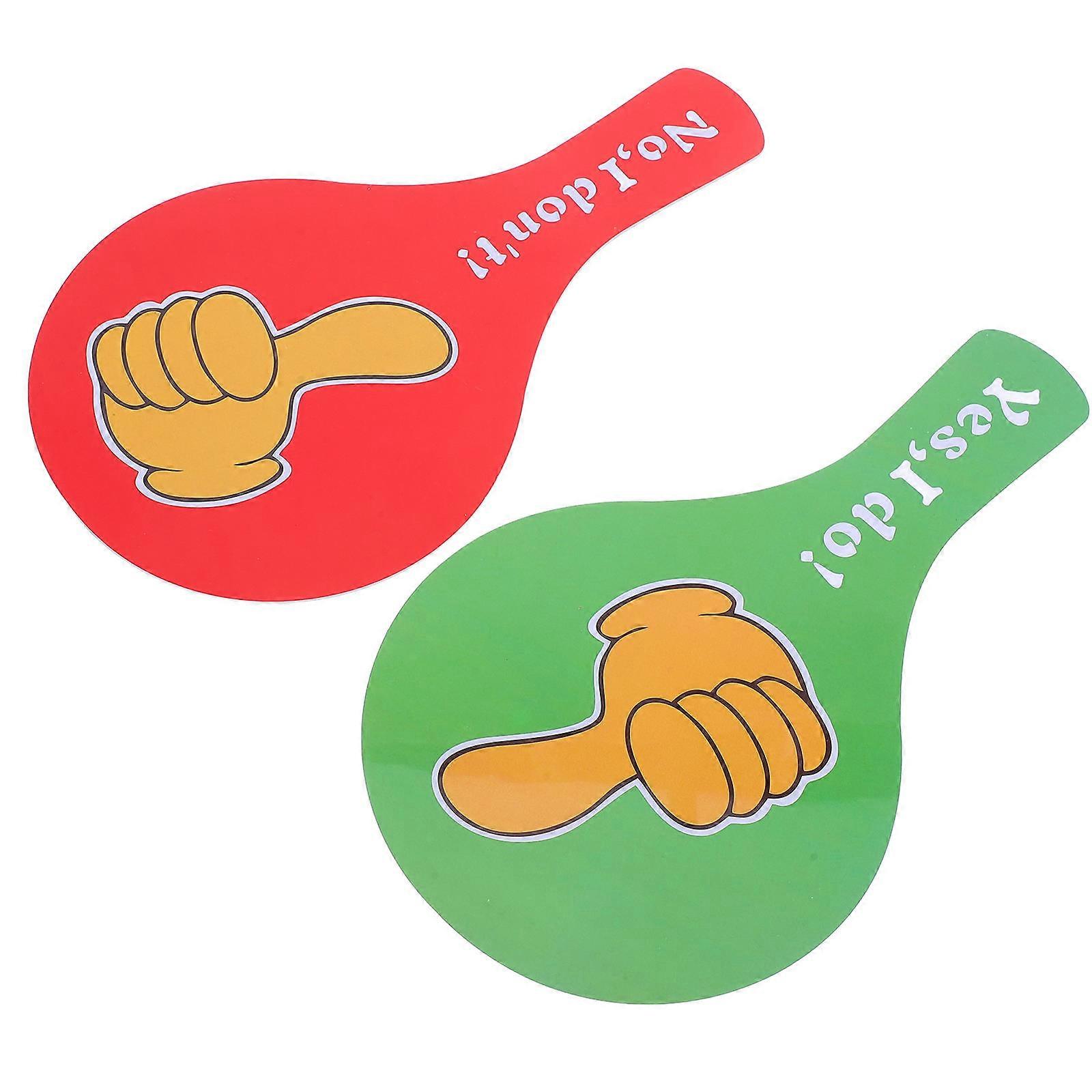 Thumbs Up Voting Paddles for Classroom Use 2Pcs Plastic Interactive Signs