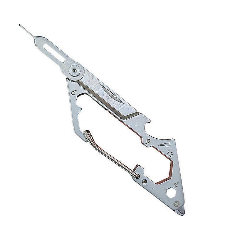 6 In 1 Cell Phone Card Removal Pin Keychain Tool Multi-functional Carrying Portable Wrench