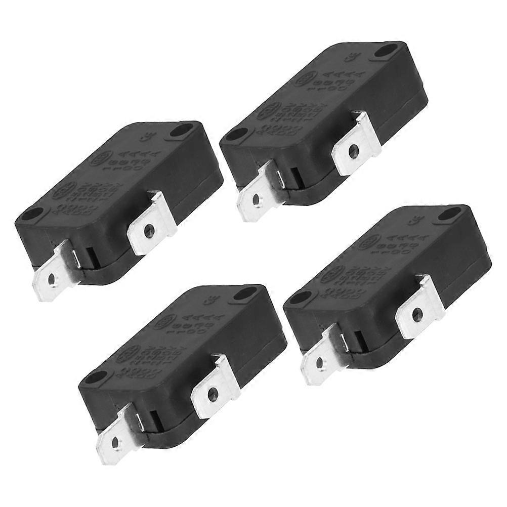 Universal Microwave Oven Door Switch Replacement Black Plastic Metal Micro Switch 4pcs Normally