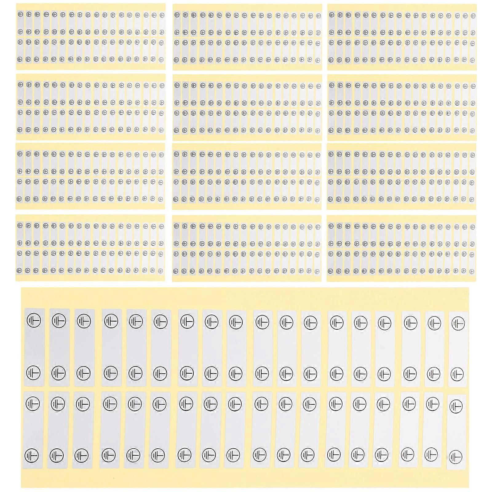 Electrical Safety Labels with 100Pcs Stickers for Ground Connection Identification