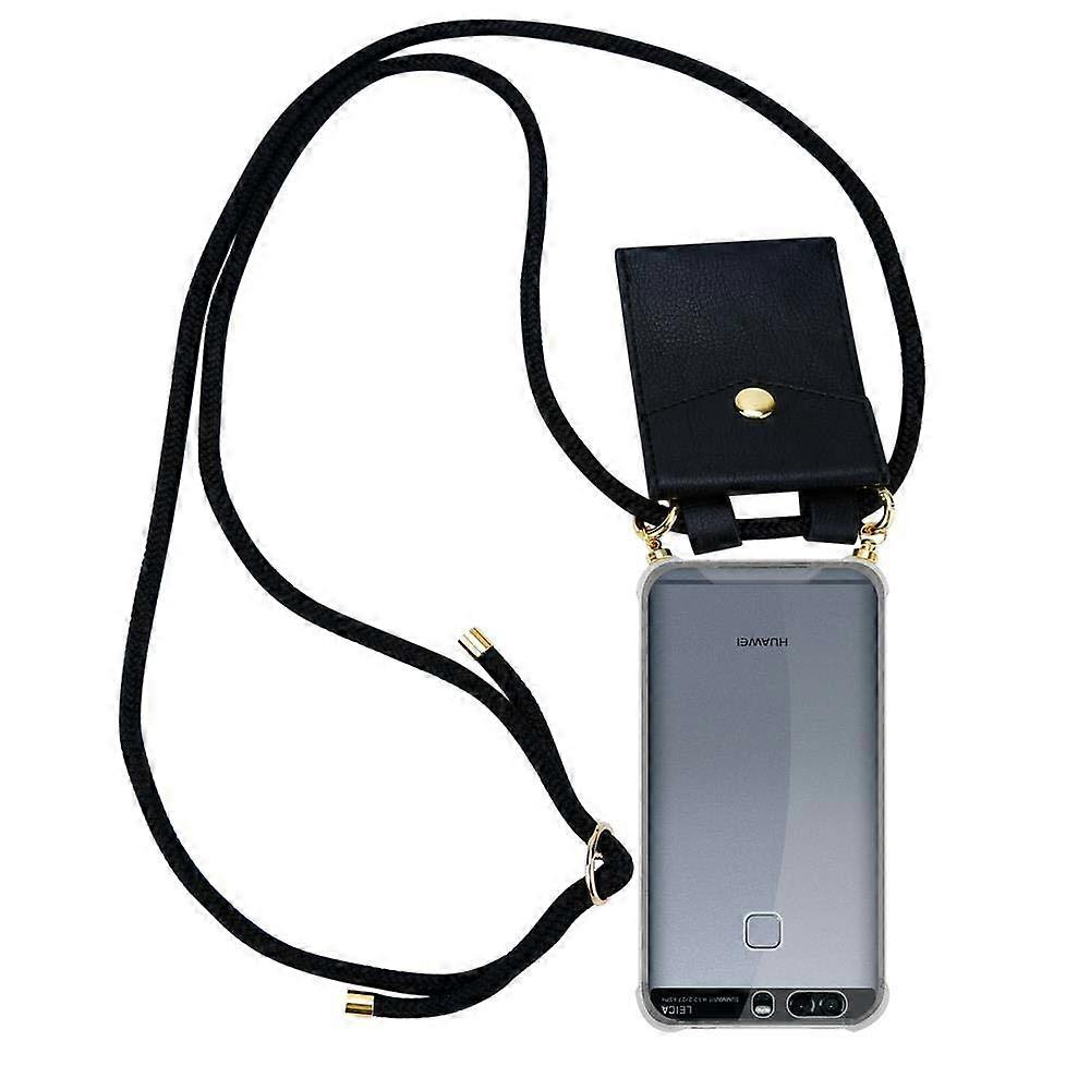 화웨이 P9 실리콘 보호 케이스용 휴대폰 체인 - 금색 장식이 있는 끈