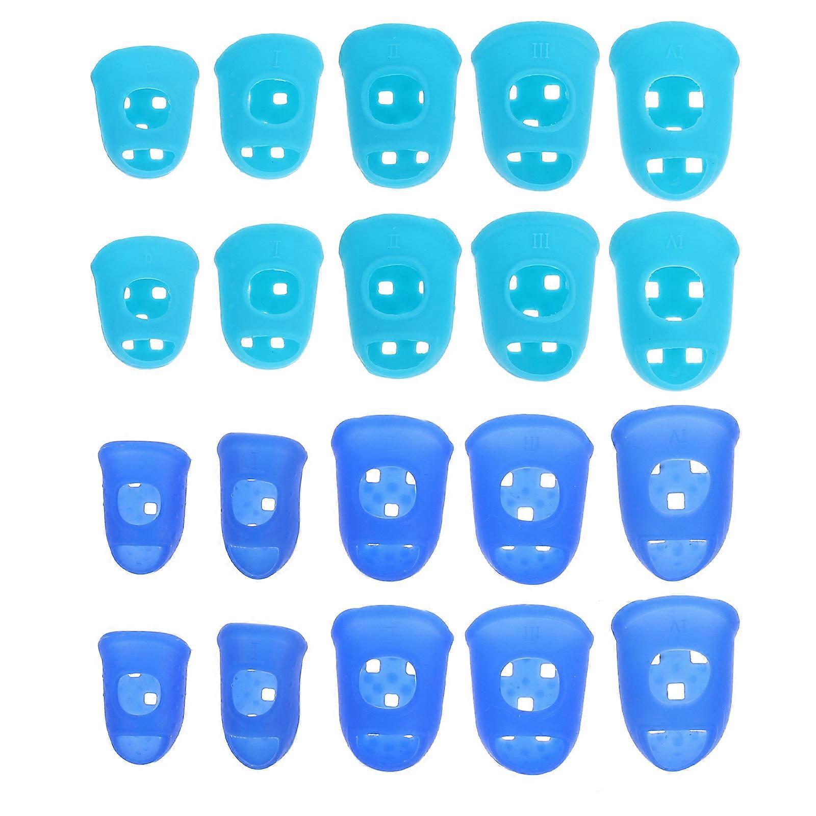 Silicone Finger Guards for Guitar Playing 100Pcs Assorted Colors