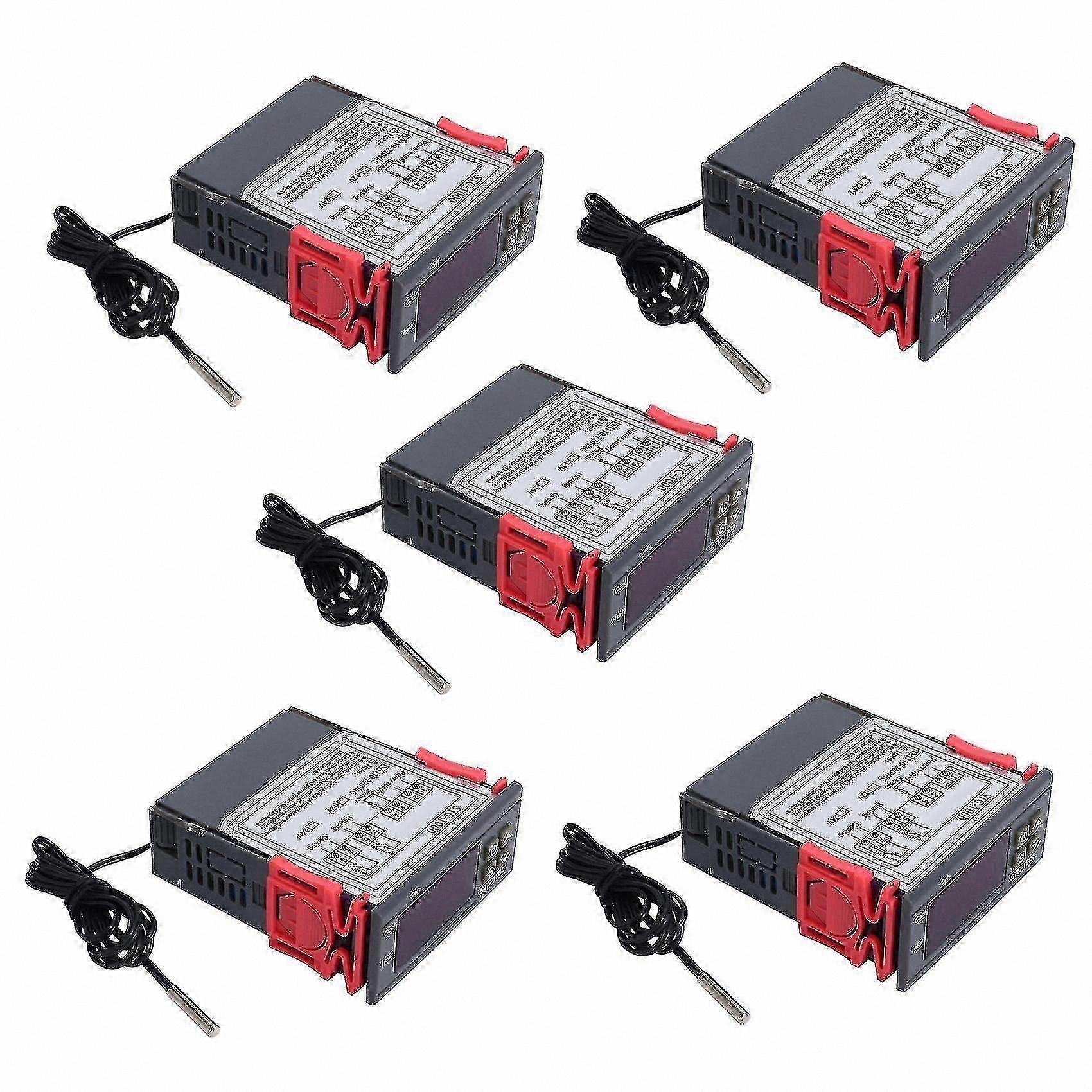 5x 220V STC-1000 Digital Temperature Controller Thermostat with NTC Sensor