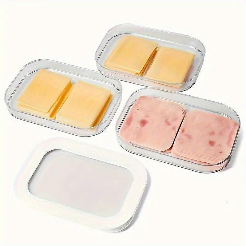 Fridge Organizer 3Tier Stackable BPA Storage Containers with Lids for Meat and Cheese