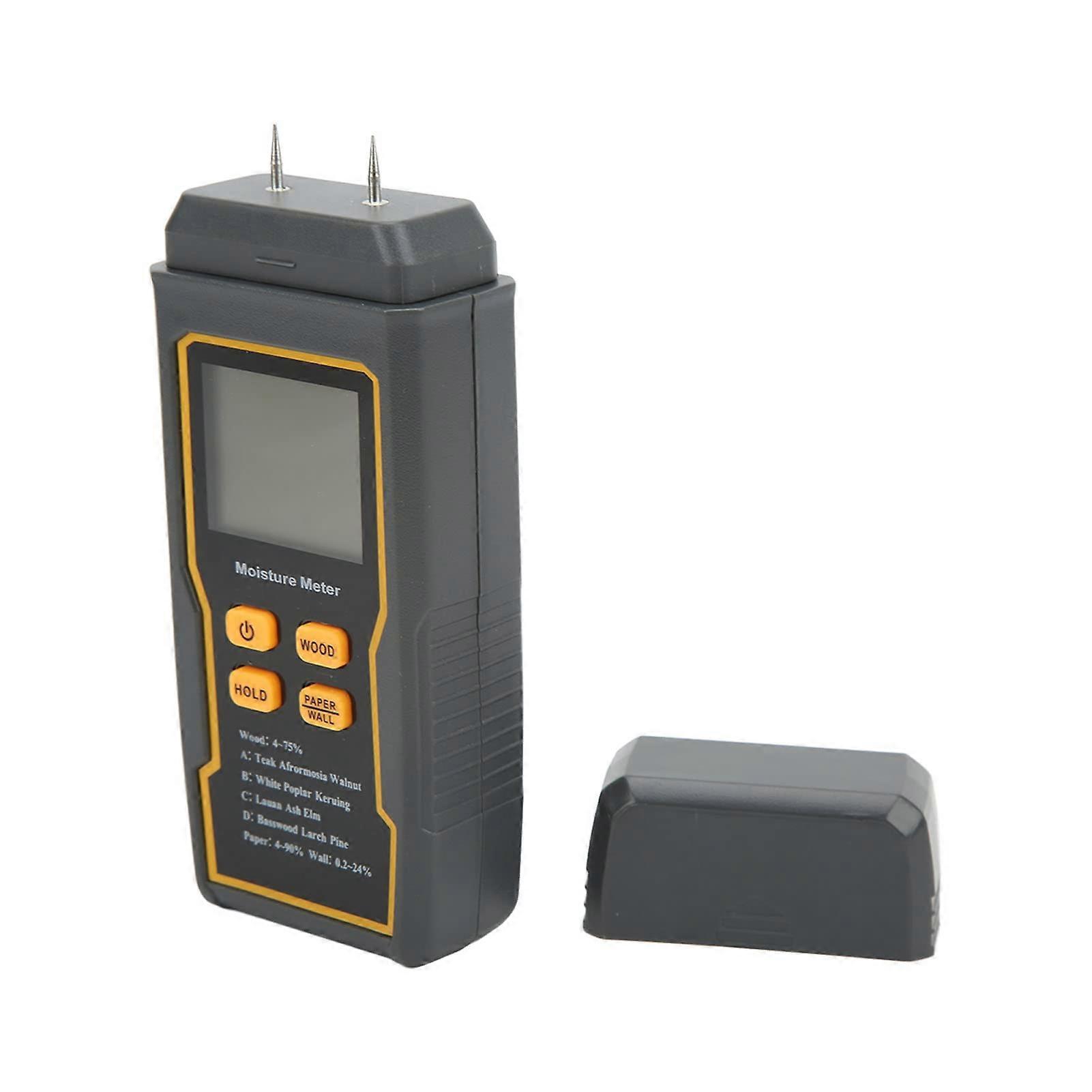 Accuracy Wood Moisture Meter with Dual Probes for Wood, Paper, Walls, and Floors