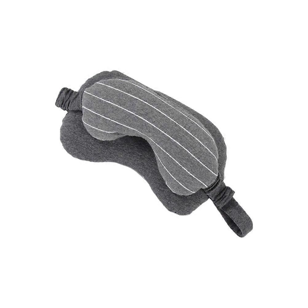 Ergonomic Dark Grey Eye Mask Neck Pillow 2Pcs for Comfortable Sleeping