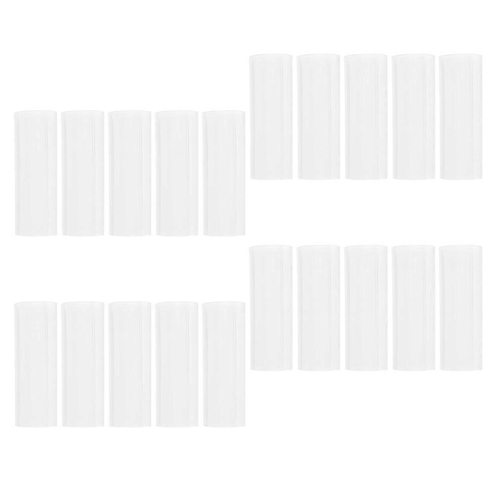 Electric Battery Sleeves Plastic Protective Tubes for Flashlight Use 20Pcs