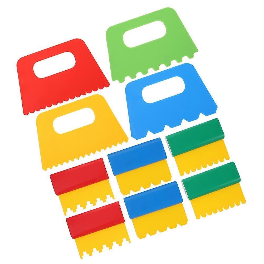 Paint Brush Line Scraping Brush for Craft Use 10Pcs Plastic Drawing Tool