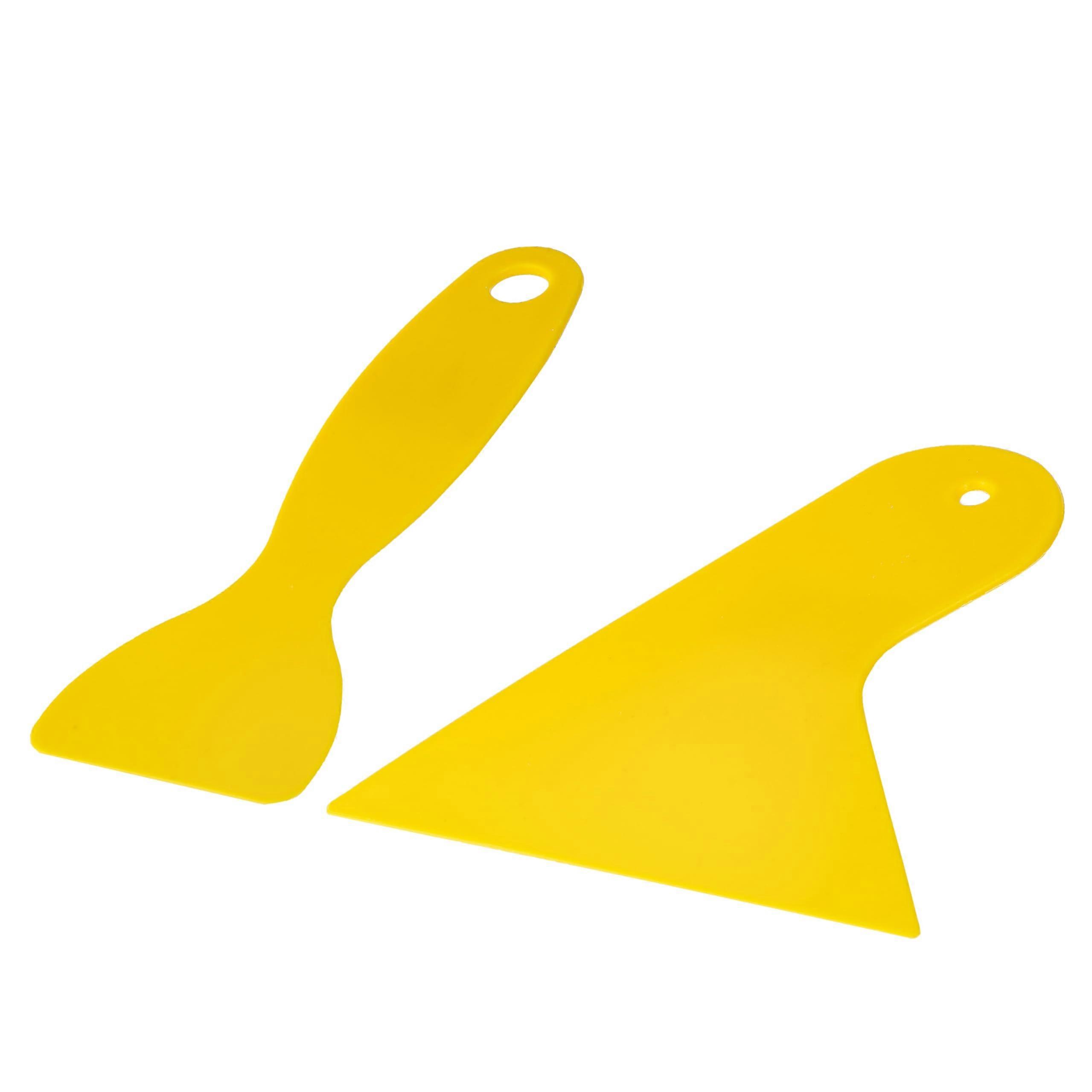 Plastic Scraper Tool for 3D Printing Cleanup and Vinyl Wrap Bubble Removal, Plastic Putty Knife Set 2 Pcs