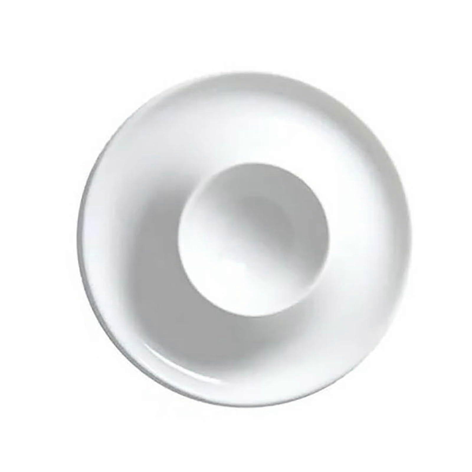 Egg Steamer Stackable Egg Cup Tray Durable Plastic for  Egg Cooking White 9.5x1.8cm