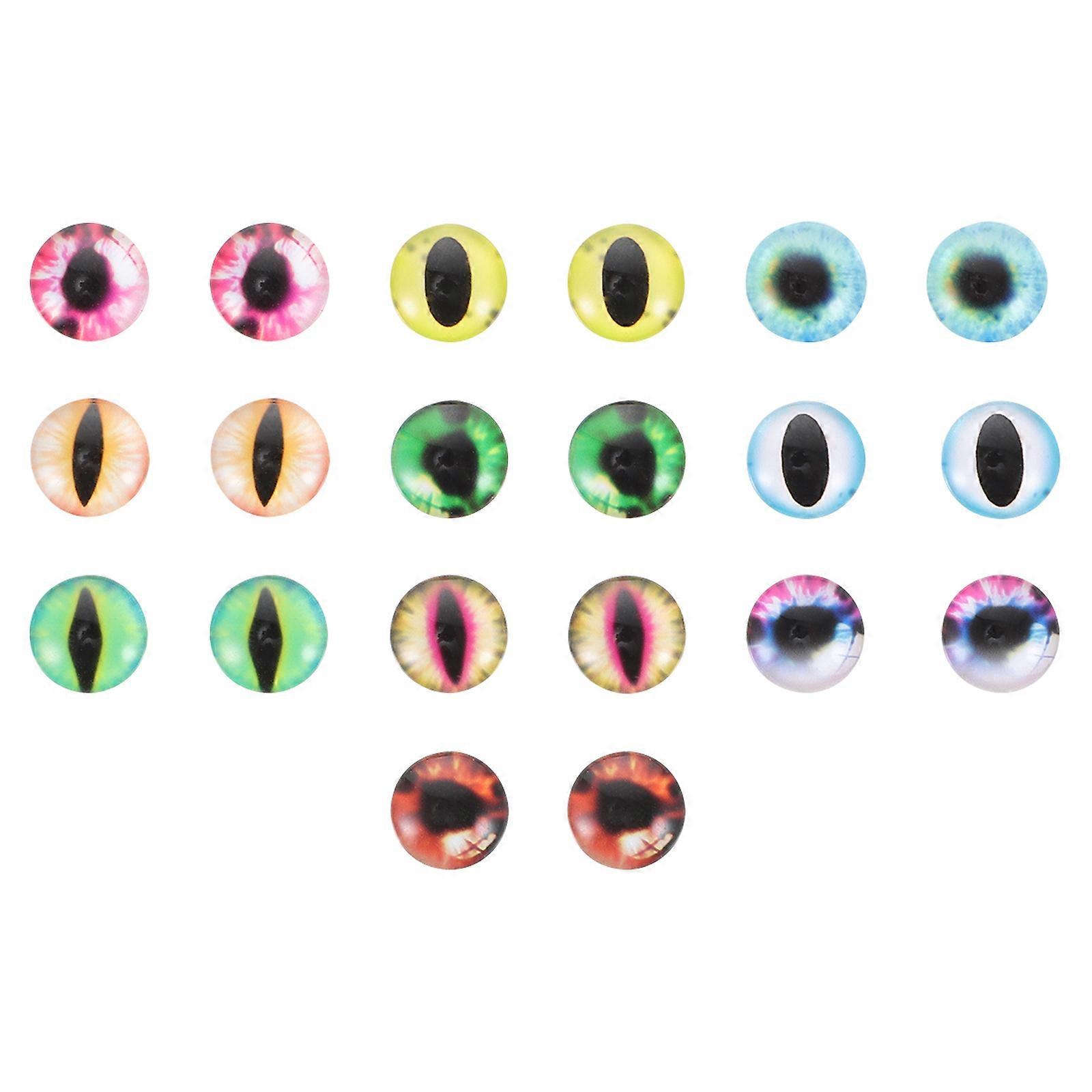 Assorted Eye Cabochons for Decoration 20Pcs Doll Craft Accessories