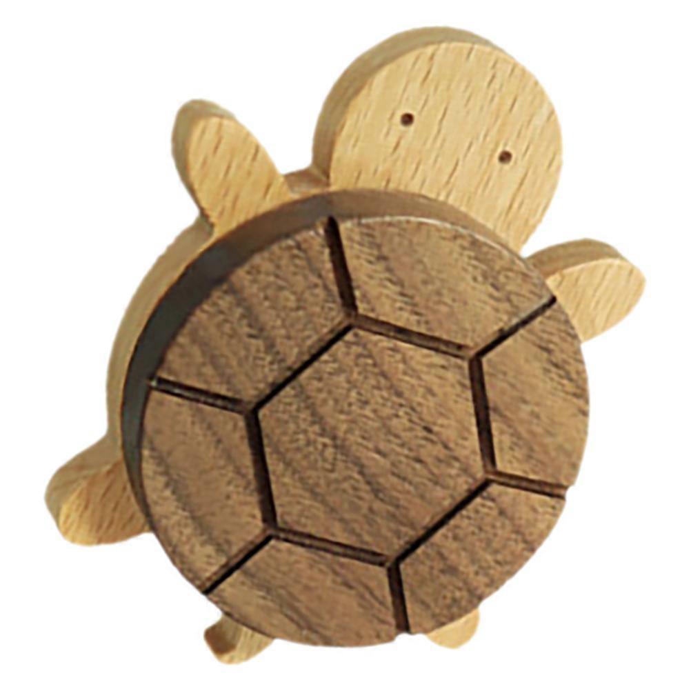 Turtle Shaped Hat Hook Wooden No-Punch Clothes Hook