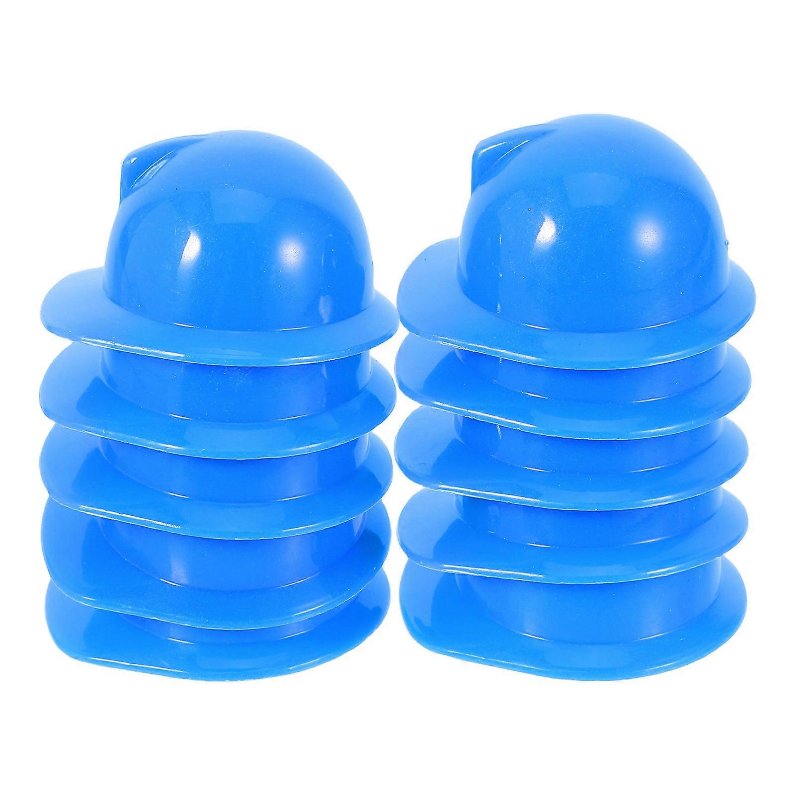Miniature Construction Hat Plastic for Decor 10Pcs Mini Construction Cap Supplies
