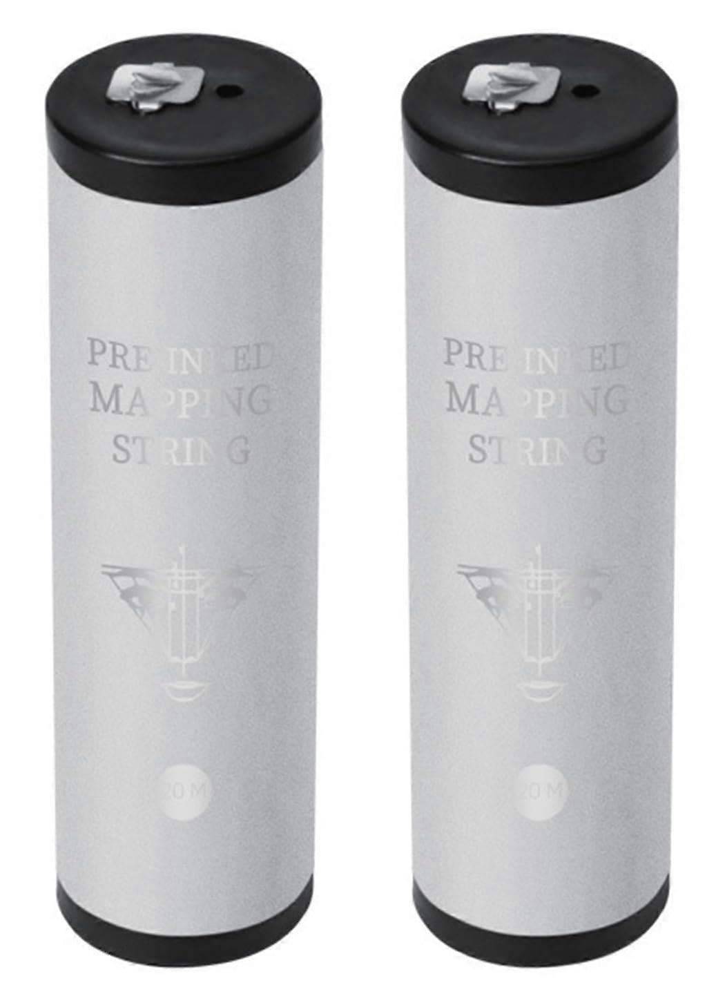 PreInked Eyebrow Mapping String for Microblading with BuiltIn Cutter, White Ink, 2 Bottles 20M