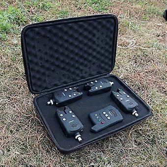 Hirisi B1236 Kabelloses Karpfenangel-Bissanzeiger-Set – 1+4 Bissanzeiger mit Sofortalarmsystem für Friedfischangeln