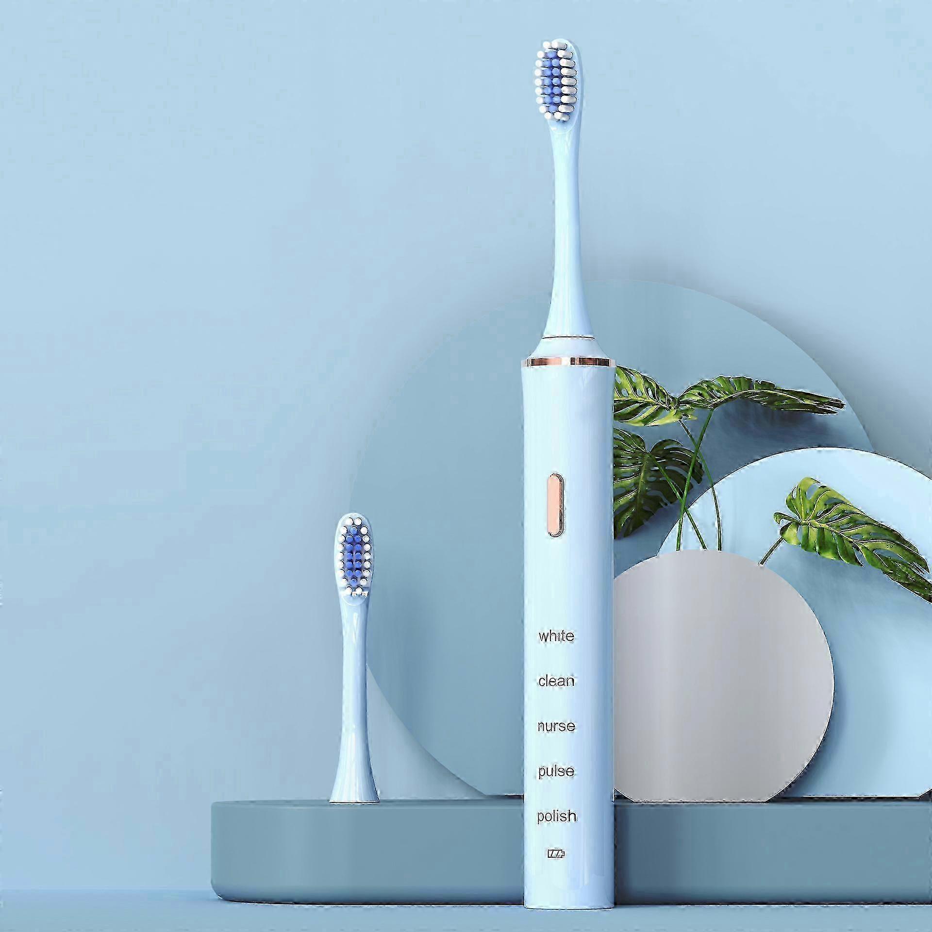 5Speed USB Rechargeable Sonic Electric Toothbrush with MultiSpeed Control for Couples