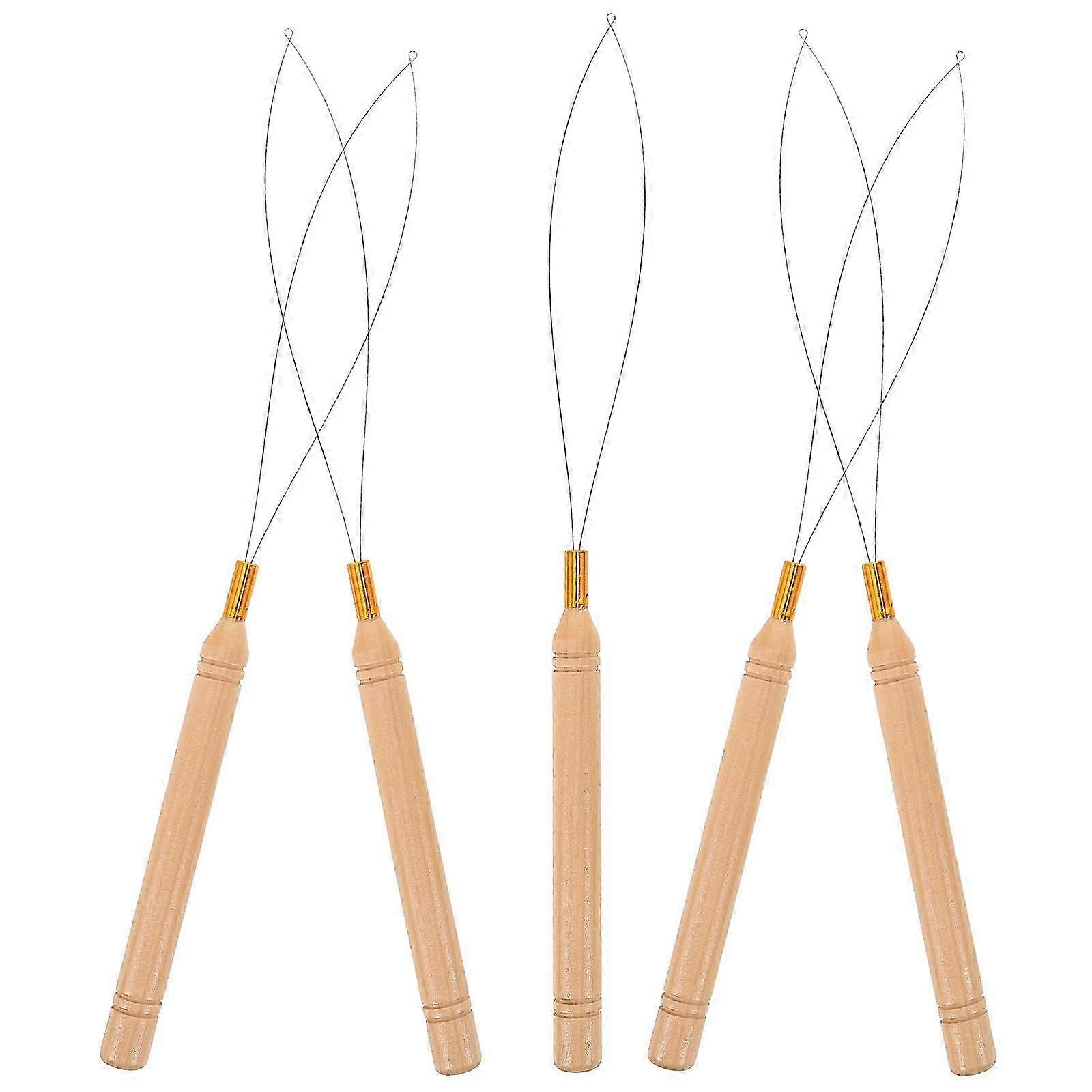 Bead Threader Beads 5 Pack - DIY Bracelet Tool Kit with Manual Beading Guide