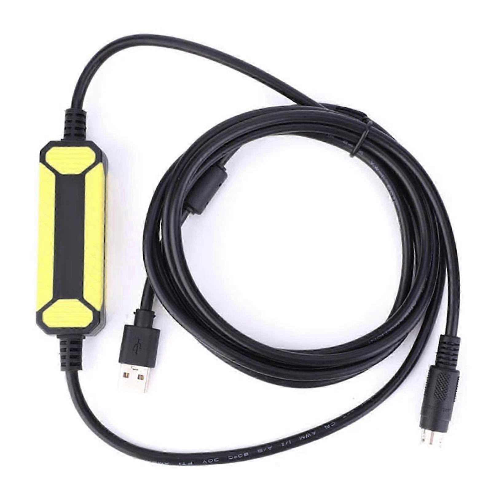 USB Programming Cable Compatible with FX Series PLC 2.5M Length for Industrial Automation