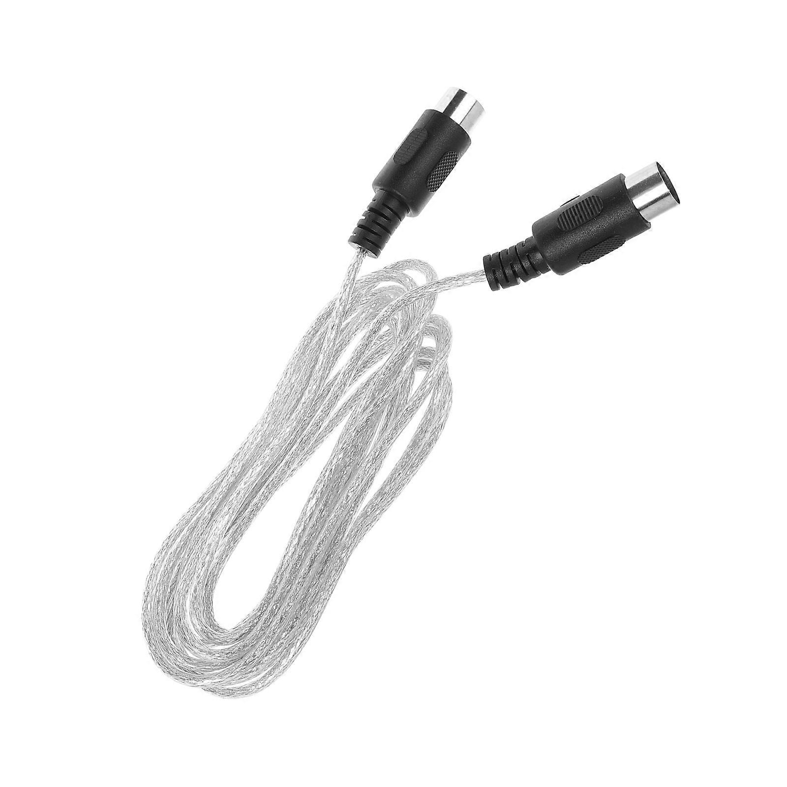 Midi Cable 5-Pin Professional Instrument Cable for Keyboard Connecting 5Pcs
