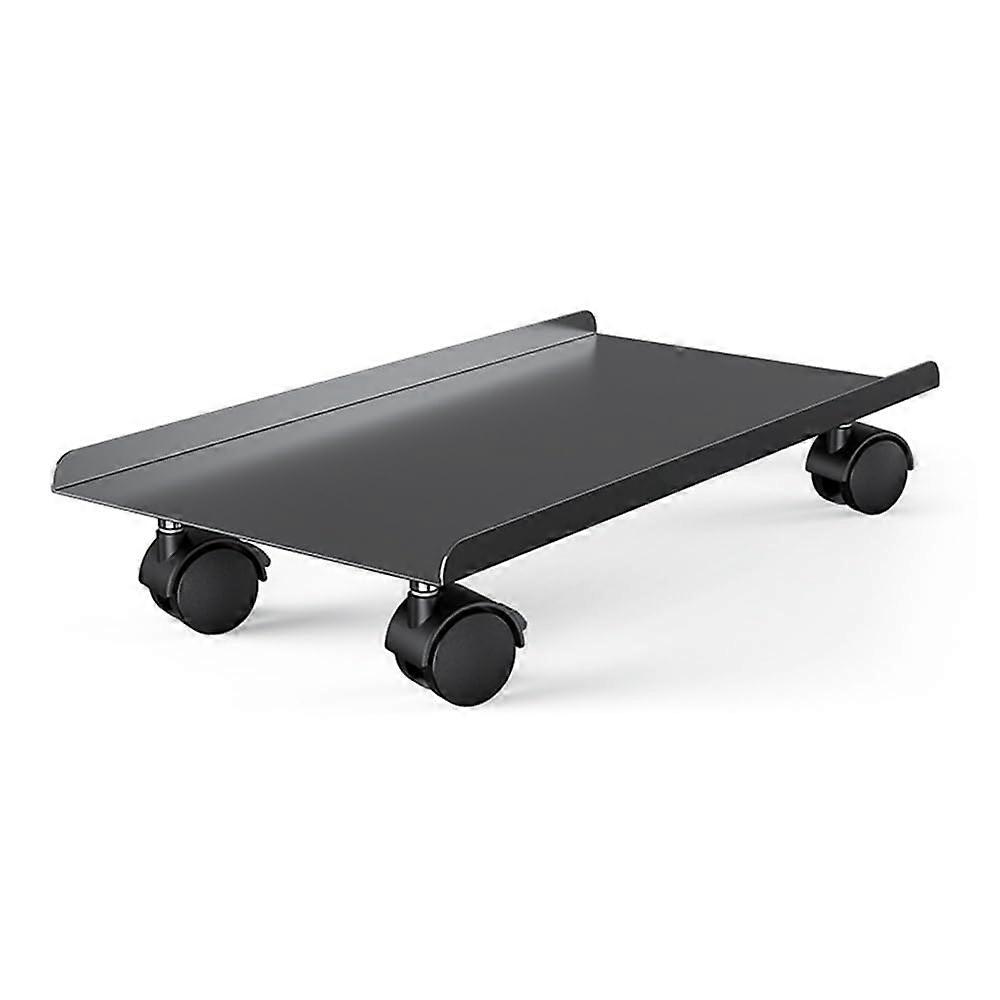 Steel CPU Stand with Lockable Rolling Wheels, Durable Mobile PC Tower Stand for ATX Gaming Case