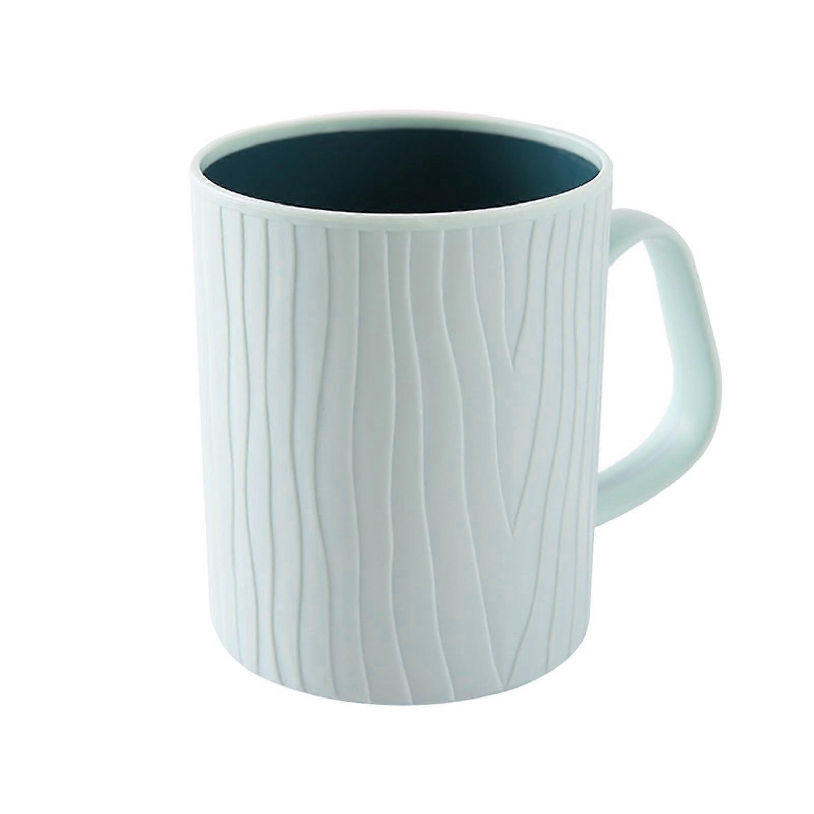 Mouthwash Cup and Toothbrush Holder Cup Set, Durable Stackable Plastic for Bathroom, C 8.5x10cm