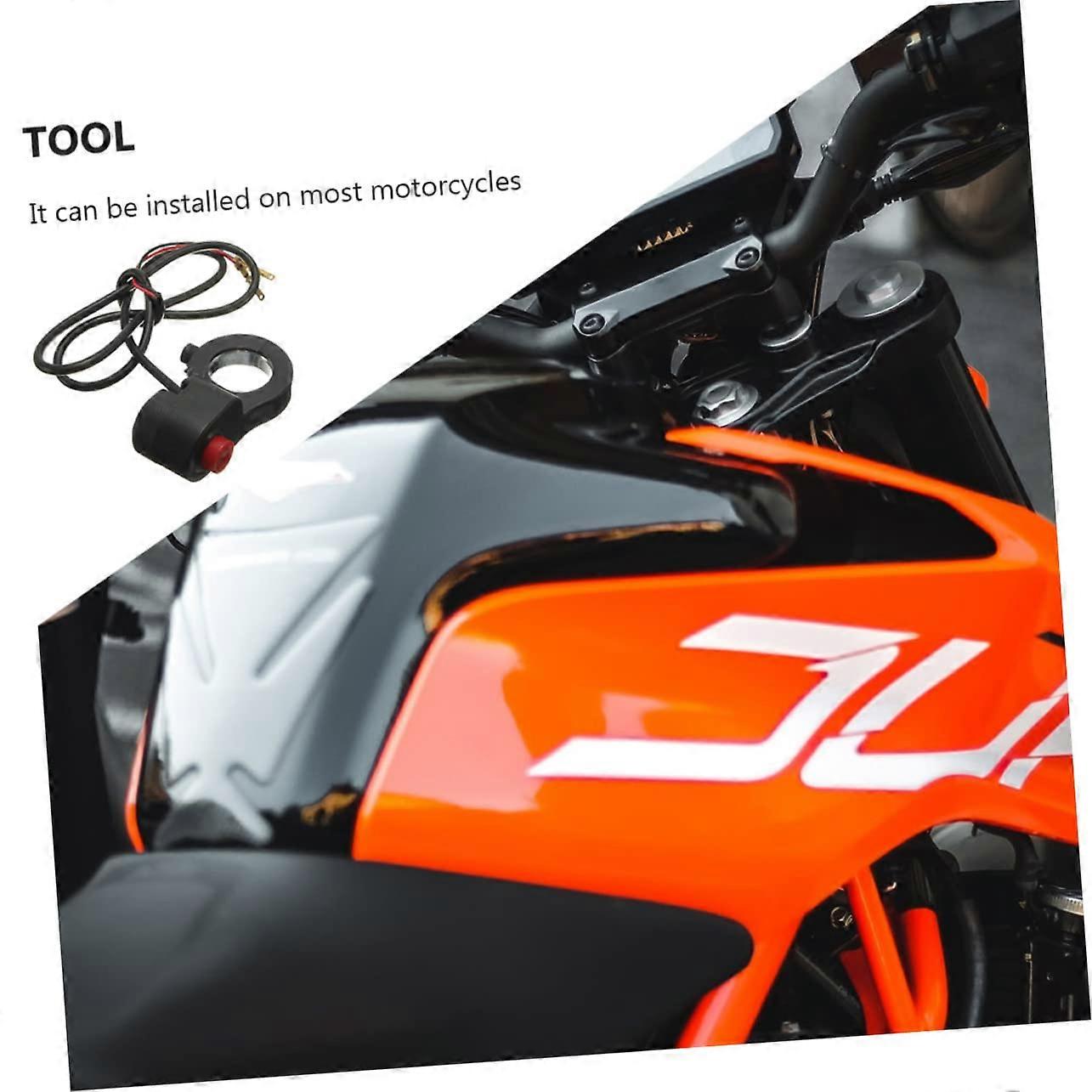 Universal Motorcycle Handlebar Horn Switch 7/8' with Durable Button and Classic Design