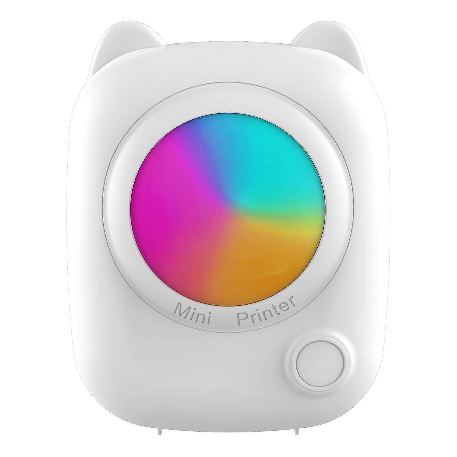 Mini Photo Printer Portable Thermal Printer Wireless Sticker Printing for Smartphones and Scrapbooking