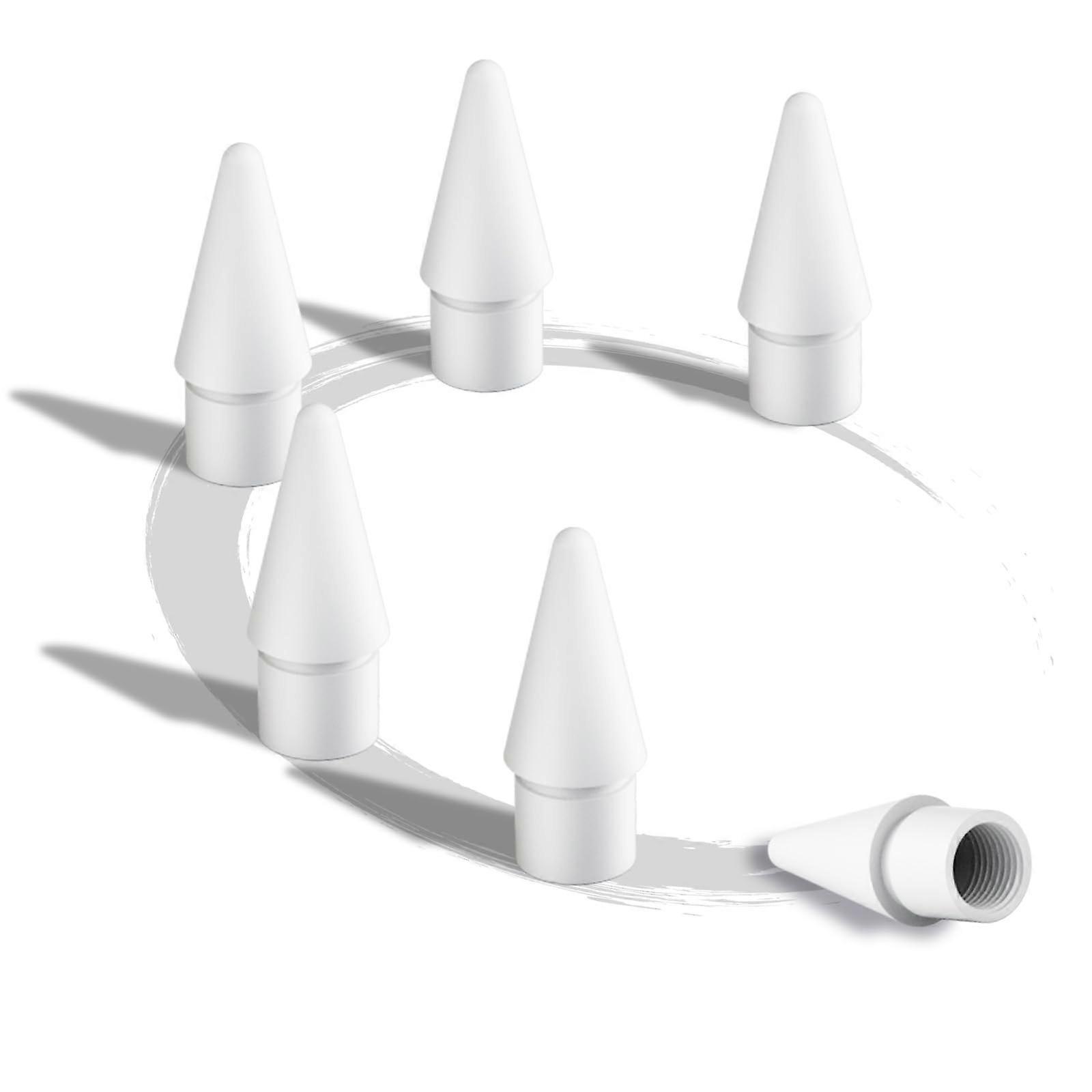 Replacement Tips Nibs for Apple Pencil 2nd 1st Gen USBC Pro, Precise Control, 6 Pack White