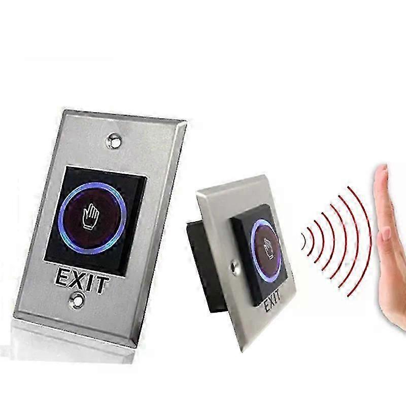 Access control button, exit button, infrared sensor switch, contactless door opener, access control system, entrance opening sensor.