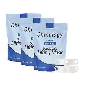 Mascarilla reafirmante para papada Chinology (paquete de 3) - Paquete de 1 a 5, para reafirmar la línea de la mandíbula y definir la línea de la mandíbula