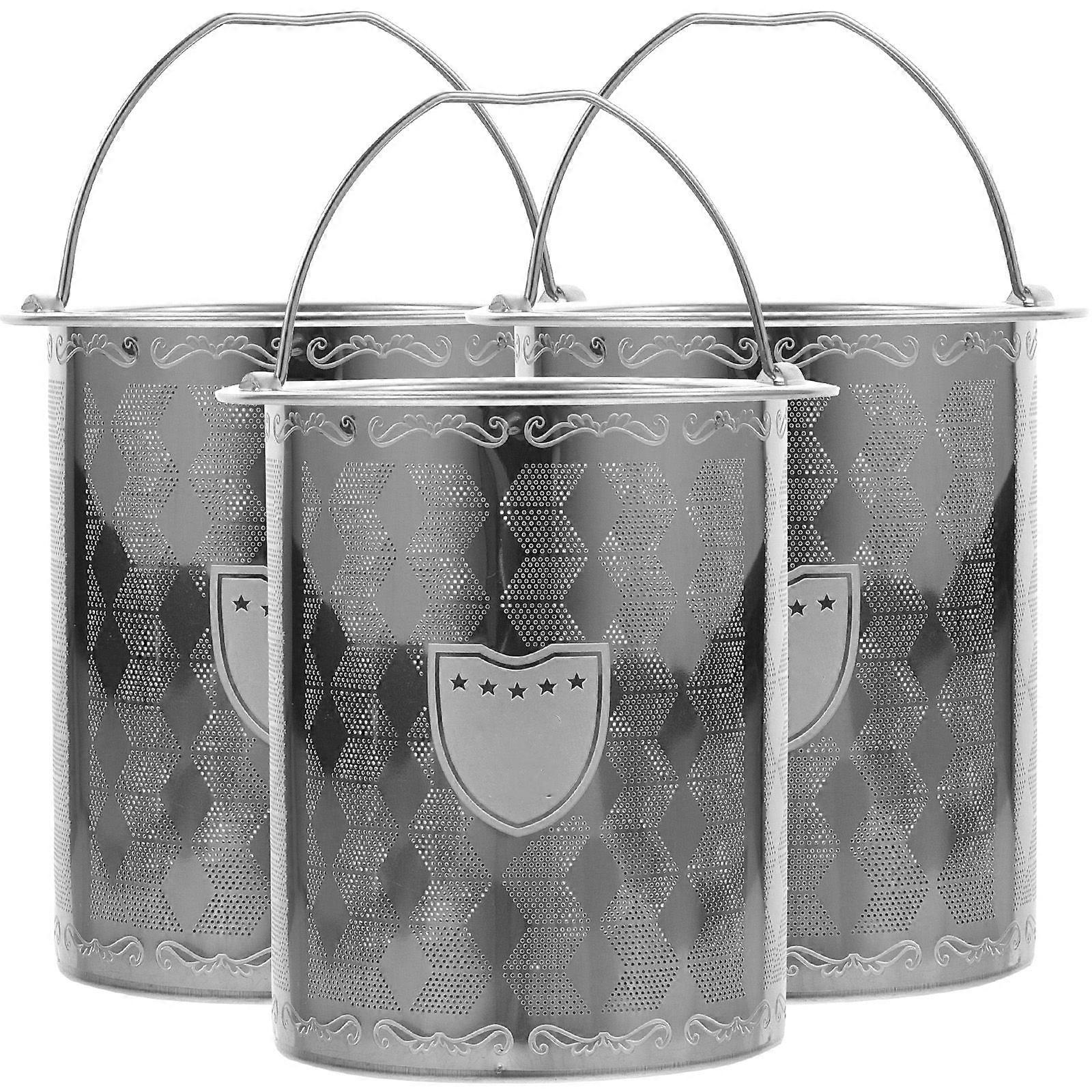 3Pcs Stainless Tea Strainer Insert Tea Infuser Tea Pot Accessories Tea Filter Mesh