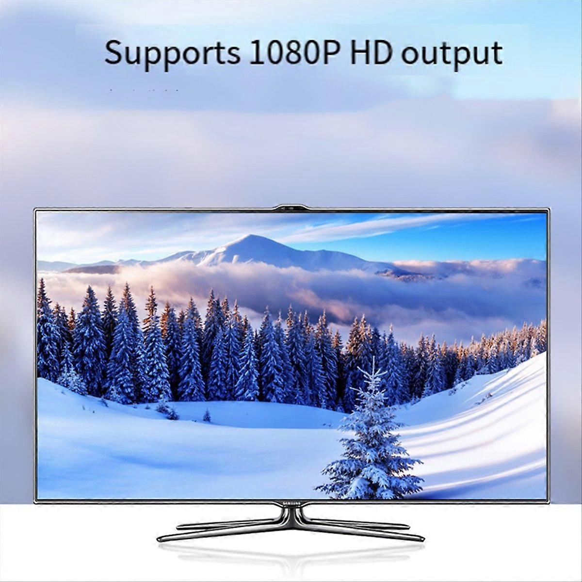 1080P -compatible To AV Video Composite Converter black