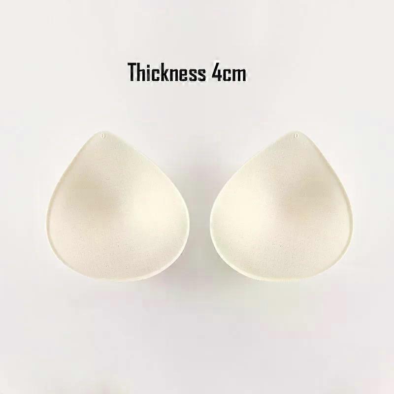 2PCS Thick Latex Bra Pads Push Up Breast Enhancer Removeable Bra Padding Inserts Cups for Swimsuit Bikini Padding