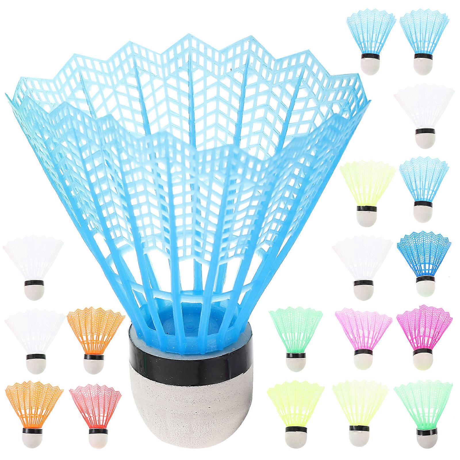 Plastic Shuttlecocks Advanced Badminton for Playing 20Pcs Assorted