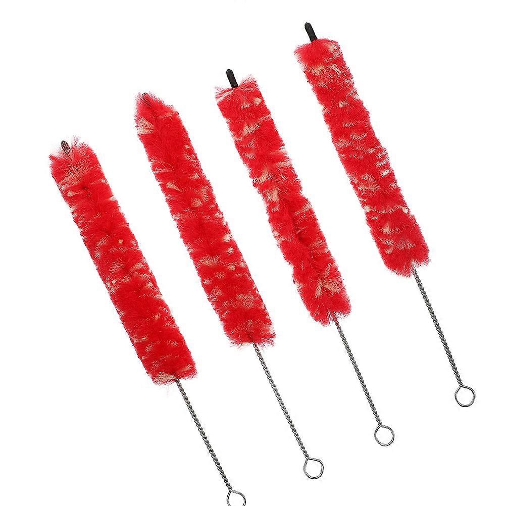 Instrument Cleaning Brush for Cleaning Simple Red Plush Clarinet Accessory