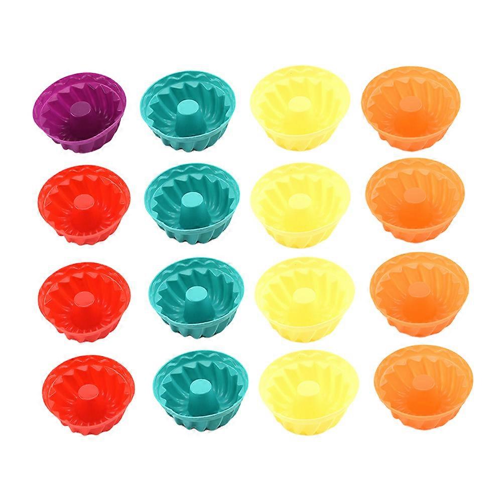 Baking Molds Silicone Mold Jelly Making Store Owners 16Pcs Random Color