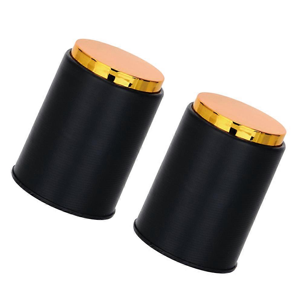 Black Cup 2Pcs for Ktv Funny Game Use with Durable Plastic PU