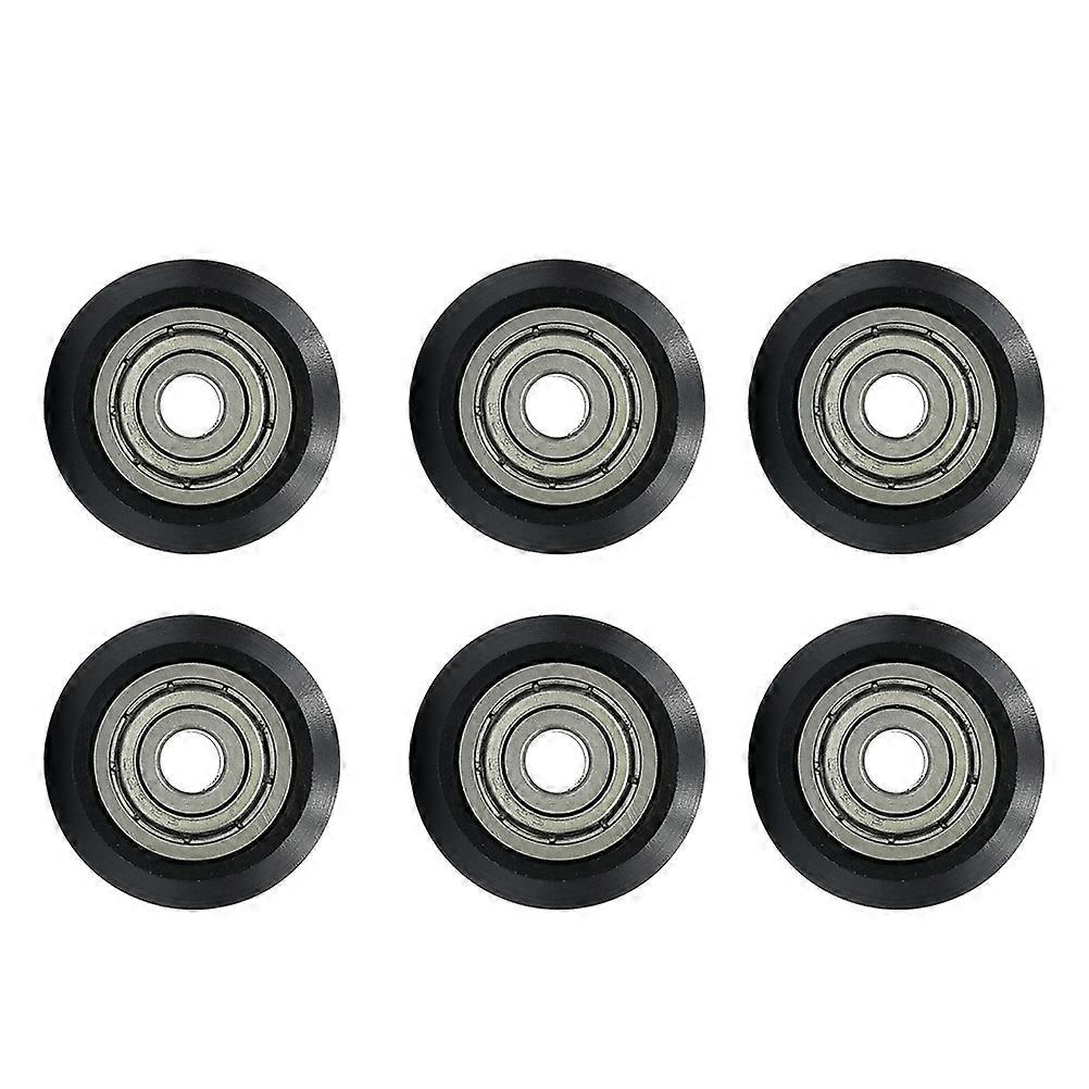 Plastic Pulley Printer Roller Wheels for 3D Printer 6Pcs Durable Passive Round